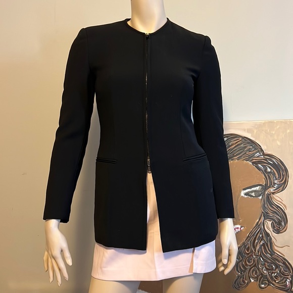 GIORGIO ARMANI Black Chic Zipped Blazer - Picture 1 of 7